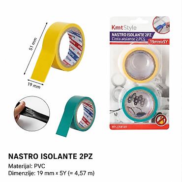 KMT Izolacioni električni lepak (žuti 1 + zeleni 1) – set od 2 komada