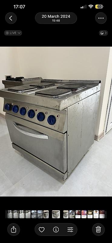 Elektrik soba, Yemək üçün, İşlənmiş