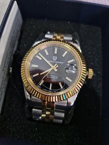 Ručni satovi: PAGANI DESIGN PD-1645 -42mm- Gold/Black- Rolex Datejust Potpuno nov — 6