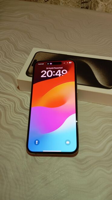 iphone telefon ucuz: IPhone 15 Pro Max, 256 GB, Gümüşü