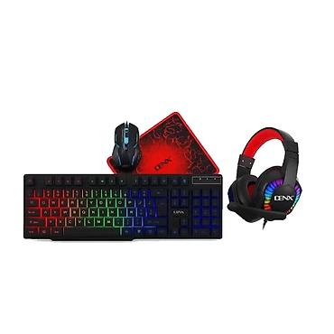 pc 4: Denx DX3625 4-in-1 Gaming Combo – Klaviatura + Maus + Qulaqlıq + — 1
