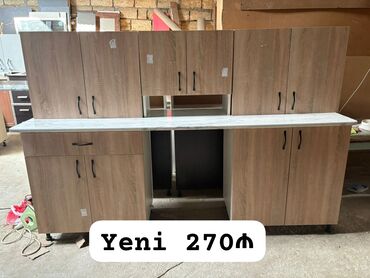 mətbəxt masası: Mətbəx mebeli satılır 270₼.Yenidir. Ölçü 2.25. Ünvan