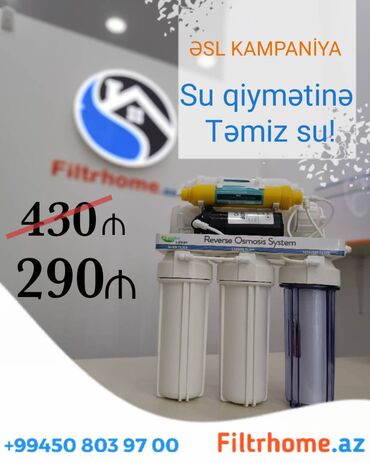 soyducu su: Pompalı su filteri "AquaBir" Çatdırılma Və Quraşdırılma Ödənişsiz 3 -