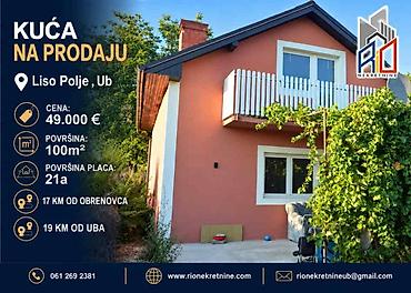 nekretnine barajevo kuce do 30000: NA PRODAJU! Useljive 2 kuće u Liso Polju kod Uba! Površina kuće — 1
