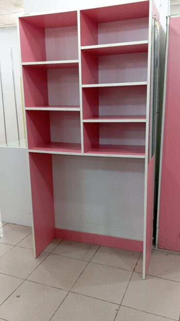 Rəf vitrinləri: Mağaza üçün mebel dəsti - Rəng: qırmızı (qara kənar haşiyələr) - — 12