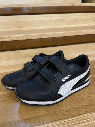 велосипеды в бишкеке: Черные кроссовки Puma на липучках, выполненные из комбинации