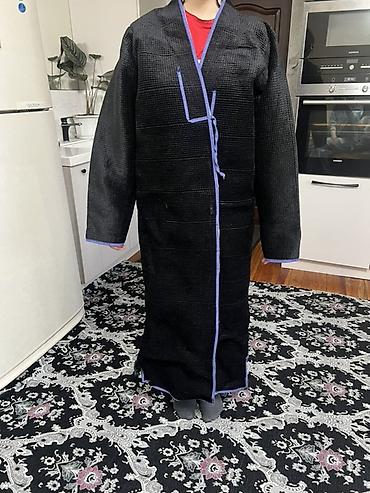 Дубленки: 1) Тёплый стёганый халат-кимоно: чапан - Материал: плотное стёганое — 2