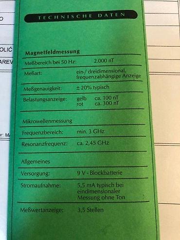 Ostali merni alati: MAGNETO-SMOG Analyzer – detektor elektromagnetnog zagađenja - — 6