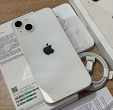 iphone 13bro: IPhone 13, 128 GB, Starlight, Zəmanət, Simsiz şarj, Face ID — 1