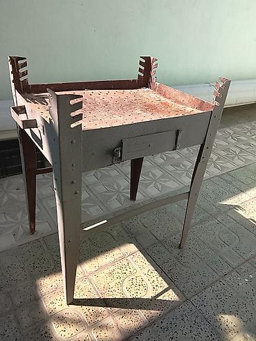 Барбекю: Metall manqal/şamdan ocağı - Material: qalın metal gövdə, möhkəm — 3