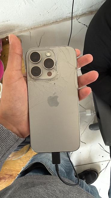 nokia t 28: IPhone 15 Pro, 256 GB, Natural Titanium, Qırıq — 2