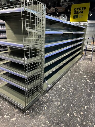 Витрины: Витрины, стеллажи, полки торговые металлические б/у, полка магазинная — 2