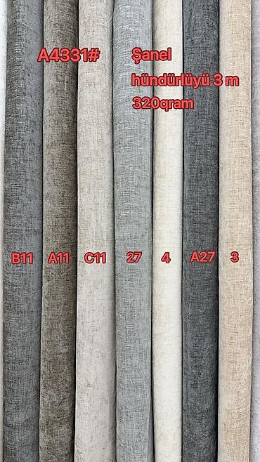 2 el perde alanlar: Victoria Curtain – Şanel pərdə parçası Model: A4331# - Parça tipi — 2