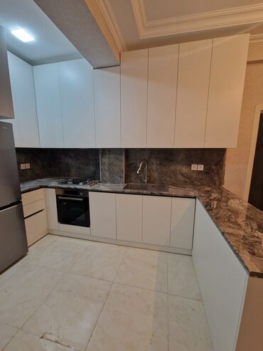 Sifarişlə mətbəx mebeli: Sifarişlə mətbəx dəsti, Özü çəkən petlələr, MDF, Kredit yoxdur, Pulsuz çatdırılma, Ödənişli çatdırılma, Rayonlara çatdırılma — 22