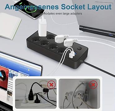 Удлинители: Удлинитель, Длина: 2 м, 8 розеток — 5