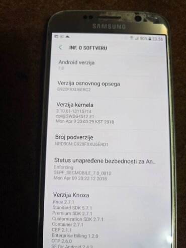 Samsung: Samsung Galaxy S6, 32 GB, bоја - Zlatna, Otisak prsta na lalafo.rs — 9 Samsung: Samsung Galaxy S6, 32 GB, bоја - Zlatna, Otisak prsta — 9