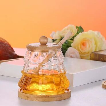 Şirniyyət qəlibləri: Bal qabı Şüşe material Bal rengi Bamboo altlıq ve bamboo qaşıq deste lalafo.az -da Şirniyyət qəlibləri: Bal qabı Şüşe material Bal rengi Bamboo altlıq ve bamboo qaşıq deste