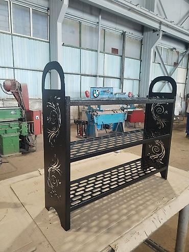 bağca mebel: Metal üçmərtəbəli rəf sifarişker qəbul olunur istenilen ölçüde — 1