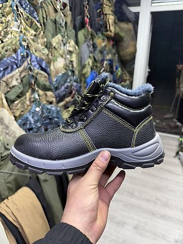 salomon 41: Зимние рабочие ботинки с мехом - Материал верха: плотная тиснёная — 2