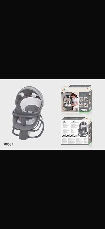 автолюлька graco junior: Детское кресло-качалка/шезлонг 4-в-1, серый цвет (модель 08087) — 1