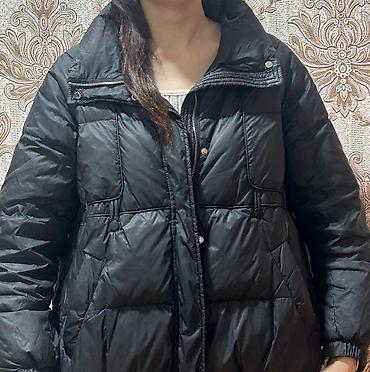 kisi pencekleri: Qadınlar üçün qara rəngli qış gödəkçəsi Ünvan:Mingəçevir - Model — 1