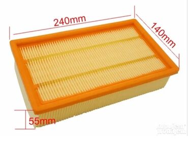 Auto delovi: Pravougaoni filter vazduha dimenzija 240mm x 140mm x 55mm. Filter je