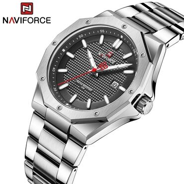 Новый, Наручные часы, NaviForce, цвет - Серебристый