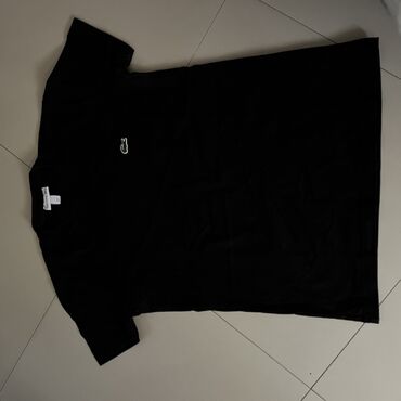 sergio tacchini patike crne: Short sleeves T-shirt, Lacoste, color - Black, Cotton