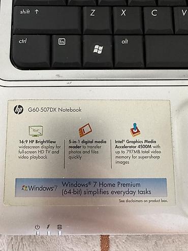 celeron: HP G60-507DX — классический ноутбук для базовых задач. Основные — 2