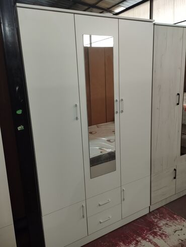 Шкафы для одежды: Шкаф для одежды, Новый, Прямой, ЛДСП — 3