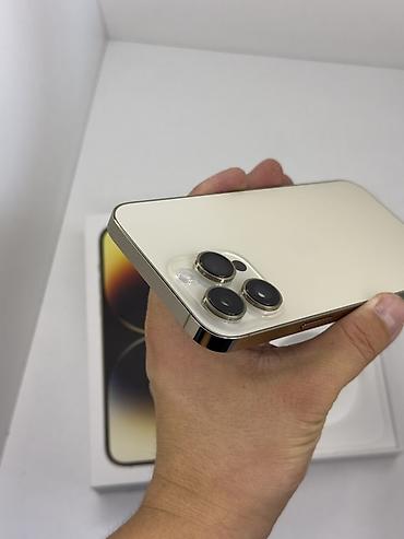 компьютеры hp (hewlett packard): IPhone 14 Pro Max, Б/у, 512 ГБ, Золотой, Коробка, 79 % — 8