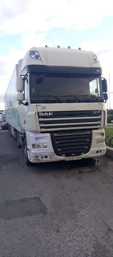 Tırlar: DAF XF traktor + soyuduculu yarımqoşqu - Marka/model: DAF XF (çekici) — 4