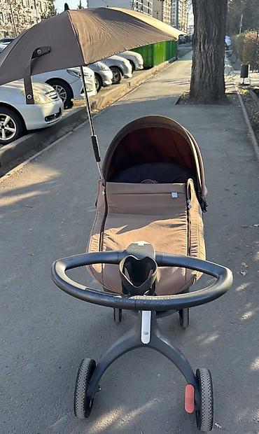 carrello bravo коляска: Коляска, Stokke, цвет - Коричневый, Б/у, Самовывоз — 2
