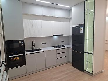 silver kitchen: Кухонный набор на заказ, ЛДСП, По договорённости, Бесплатная доставка, Дизайн, проект — 2