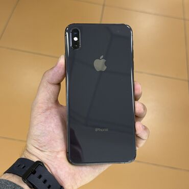 купить бу айфон 10: IPhone Xs Max, Колдонулган, 512 ГБ, Кара, 100 %