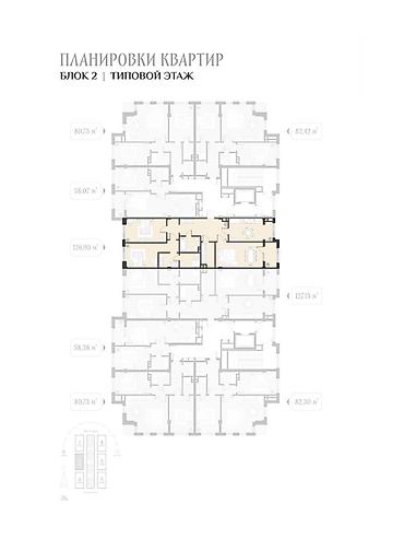 3 3: 3 комнаты, 127 м², Элитка, 10 этаж — 3