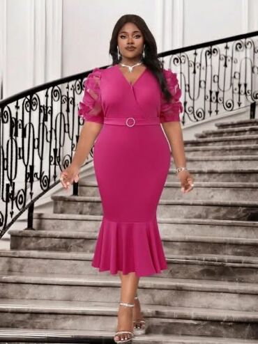 Haljine: 🌟Elegantna midi haljina sa efekt rukavima ✅Vise boja Cena 3700 din Vel na lalafo.rs — 11 Haljine: 🌟Elegantna midi haljina sa efekt rukavima ✅Vise boja Cena 3700 din Vel — 11