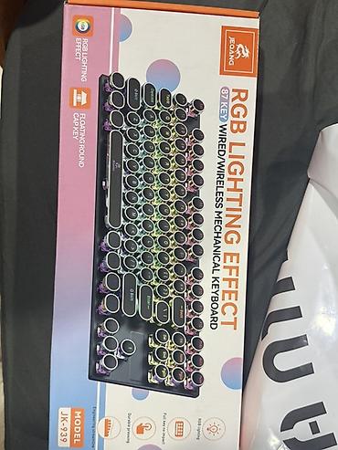 klavyatura komputer: JEQANG JK-939 mexaniki klaviatura - 87 düyməlik kompozisiya - RGB — 1