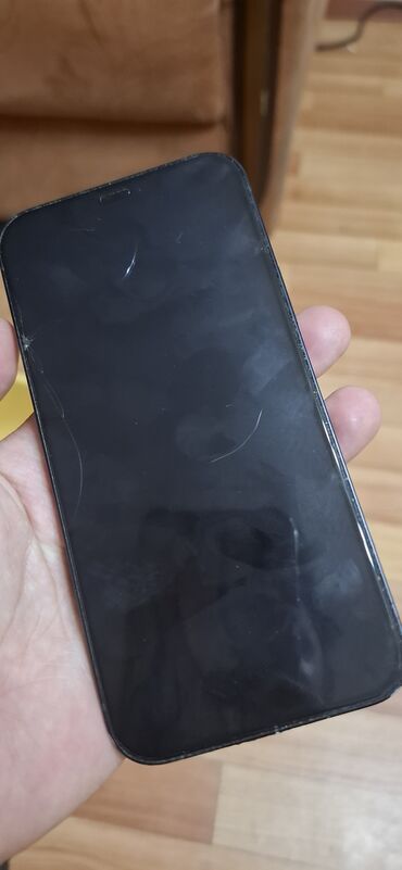 ремонт iphone 12: IPhone 12, Колдонулган, 64 ГБ, Jet Black