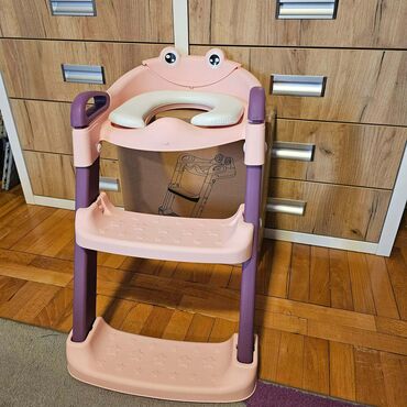 Ostali dečiji nameštaj: Dečiji adapter za WC šolju sa stepenicama i rukohvatima - Model: ECO — 5