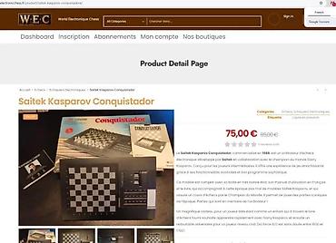 Društvene igre: Saitek Kasparov Conquistador – elektronski šah računar - Samostalna — 6