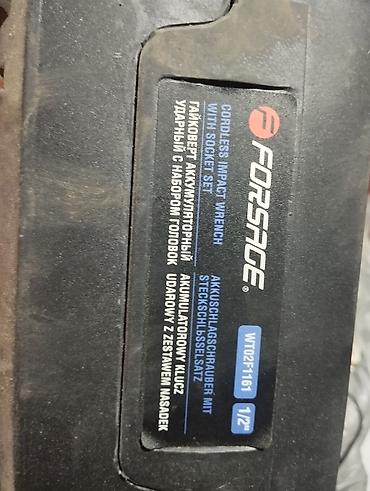 Ручные электроинструменты: Forsage WT02F1161 simsiz zərbəli bolt açarı (1/2") – komplekt — 2