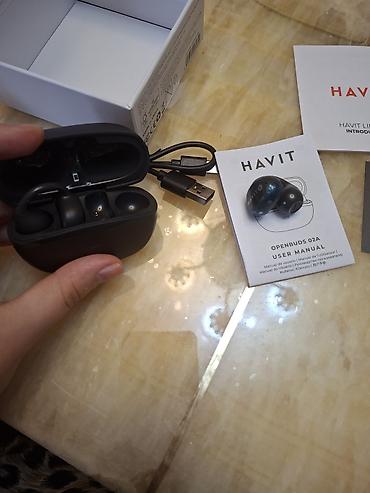 Səsgücləndiricilər, qulaqlıqlar və mikrofonlar: Havit OpenBuds 02A – Open-ear simsiz qulaqlıq Xüsusiyyətlər: - Açıq — 2