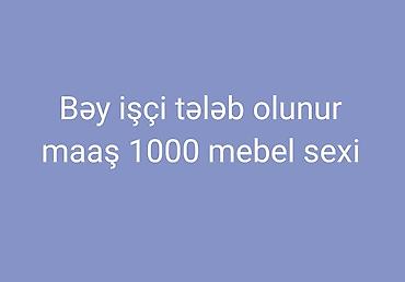 gözəllik salonu açmaq üçün: Mebel ustası tələb olunur, Təcrübəsiz, 6/1, Gündəlik ödəniş — 1