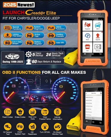 Alati za automobile: NOVO - LAUNCH X431 Elite Full OBD2 za CHRYSLER, Dodge, Jeep LAUNCH — 3