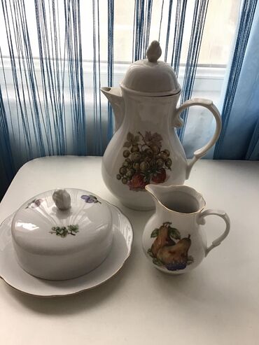 tz dogulanlar uecuen komplekt geyimlr: Чайный набор, цвет - Белый, Фарфор, 6 персон, Германия
