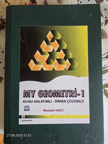 kitab şəkilləri: Geometri-1 672 seyfe. izahli hendese meseleleri. 30 manat