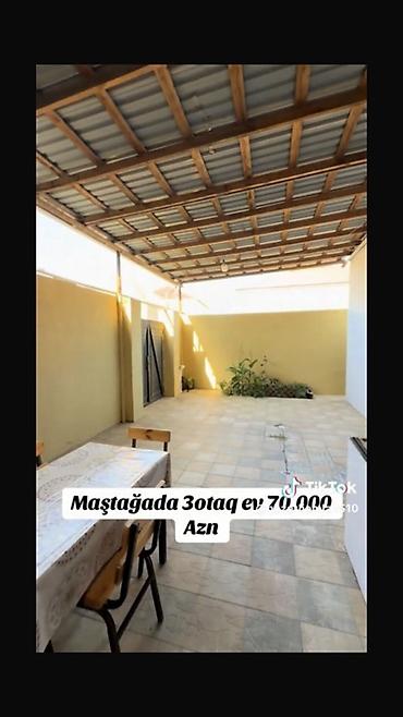 qubada ipoteka evler: Maştağada 3 otaqlı həyət evi. - Daxili plan: geniş zal, 2 yataq — 10