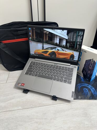 купить игровой ноутбук бишкек: Ноутбук, Lenovo, 16 ГБ ОЭТ, AMD Ryzen 5, 14 ", Колдонулган, Татаал эмес тапшырмалар үчүн, эс тутум NVMe SSD