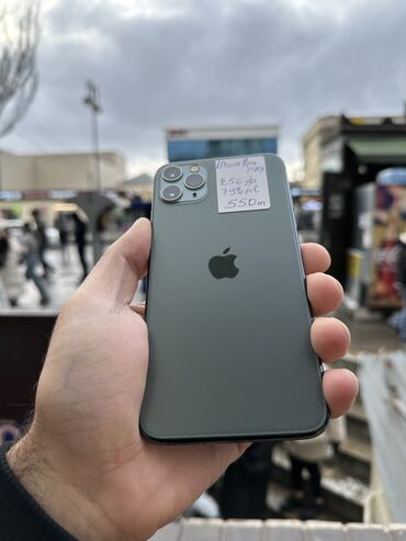 ayfon 14 pro max 2 el: IPhone 11 Pro Max, 256 GB, Yaşıl, Simsiz şarj, Face ID